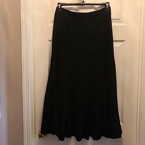 BLACK FOCUS 2000 FLARE BOTTOM SKIRT ZIP BACK, SIZE 6